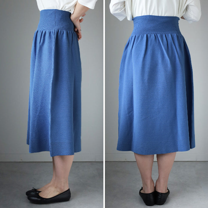 SAIFUKU (Saifuku) 226 (Tsutsumu) Stretch Knit Belly Warmer with Long Linen Skirt, Free Size [ON-02-26001-00] Gosen Knit Brand, Gosen City, Niigata Prefecture