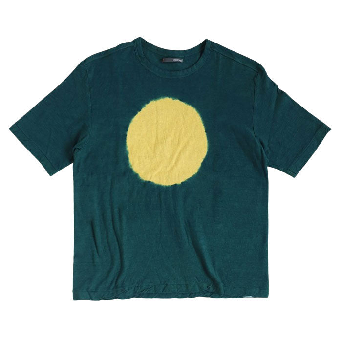 Tezomeya tie-dye hang-knit jersey organic cotton T-shirt short sleeves long sleeves "Gyakumaru" men's and women's [OT-SB18]