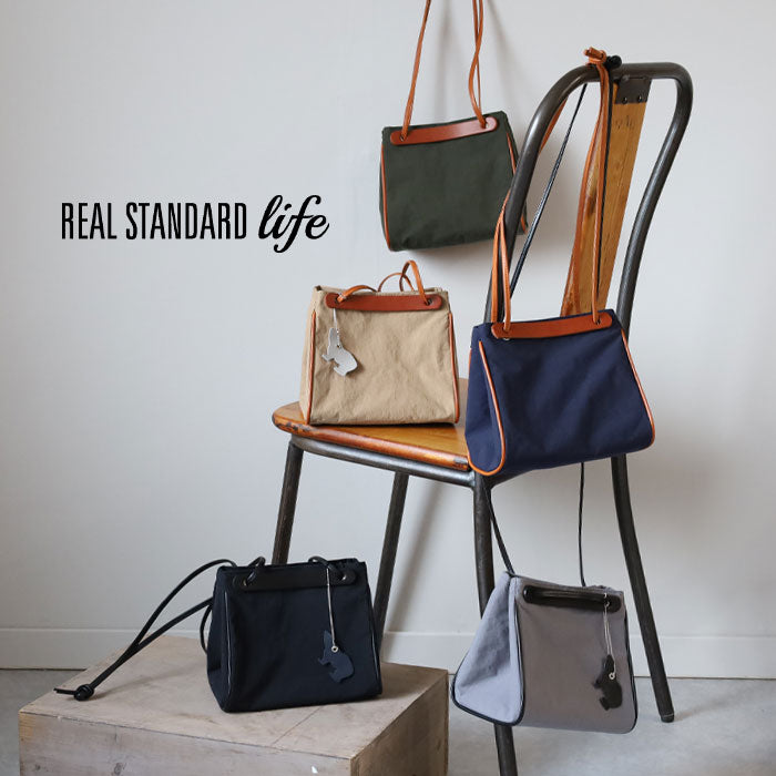 [5 colors] REAL STANDARD life (Real Standard Life) Lightweight Water Repellent Nylon Lumie Shoulder Bag [PA1442] 