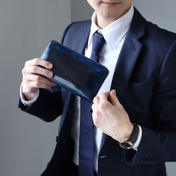 PARLEY Tokyo　革工房パーリィー　ロイヤルブルー 財布 革工房PARLEY（パーリィー） Parley Classic ラウンドファスナー長財布