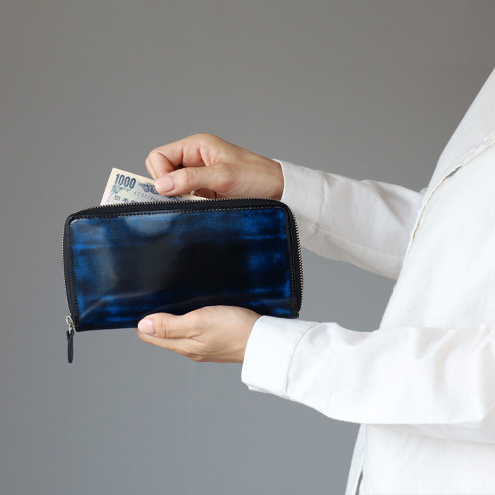 革工房PARLEY(パーリィー) "Parley Classic"(パーリィークラシック) 財布 長財布 ラウンドファスナー ロイヤルブルー [PC-13-BLU]