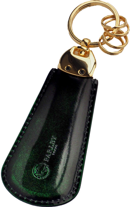 [3 colors] Leather Workshop PARLEY “Parley Classic” Shoehorn Keychain [PC-14] 