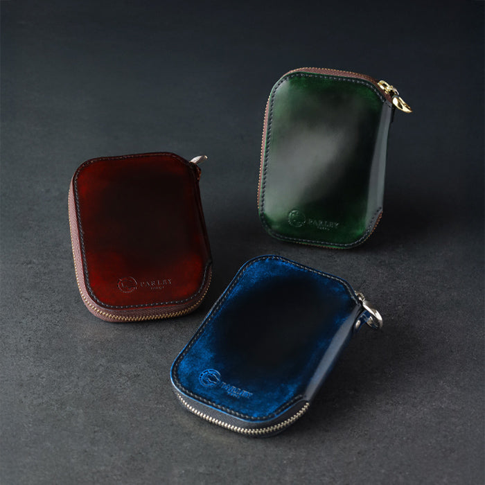 Leather Workshop PARLEY "Parley Classic" Smart Key Case Smart Key Holds 2 Keys, Up to 3 Keys Can Be Attached [PC-30] Tokyo Leather Wallet Leather Accessories Brand 