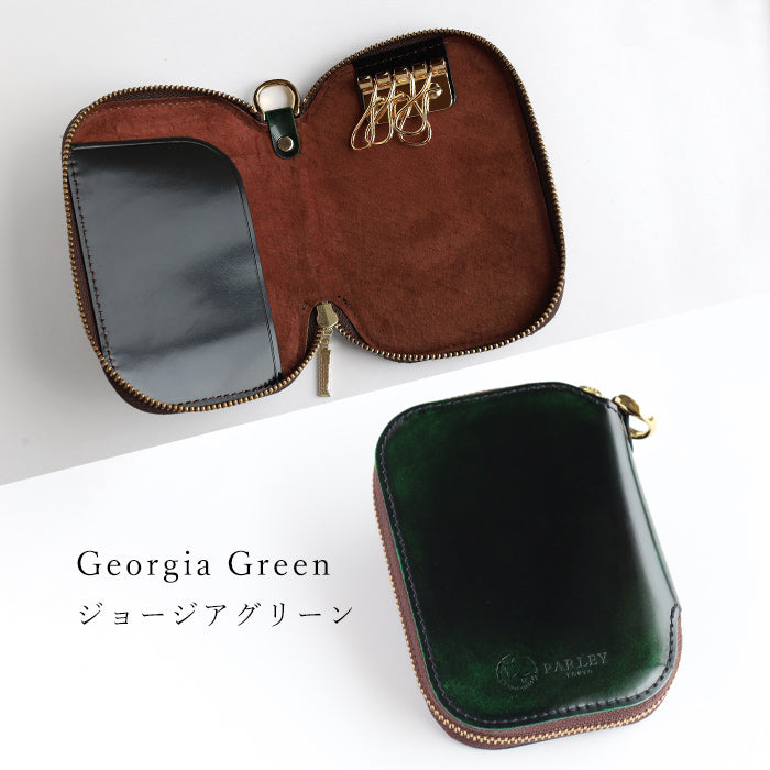 Leather Workshop PARLEY "Parley Classic" Smart Key Case Smart Key Holds 2 Keys, Up to 3 Keys Can Be Attached [PC-30] Tokyo Leather Wallet Leather Accessories Brand 