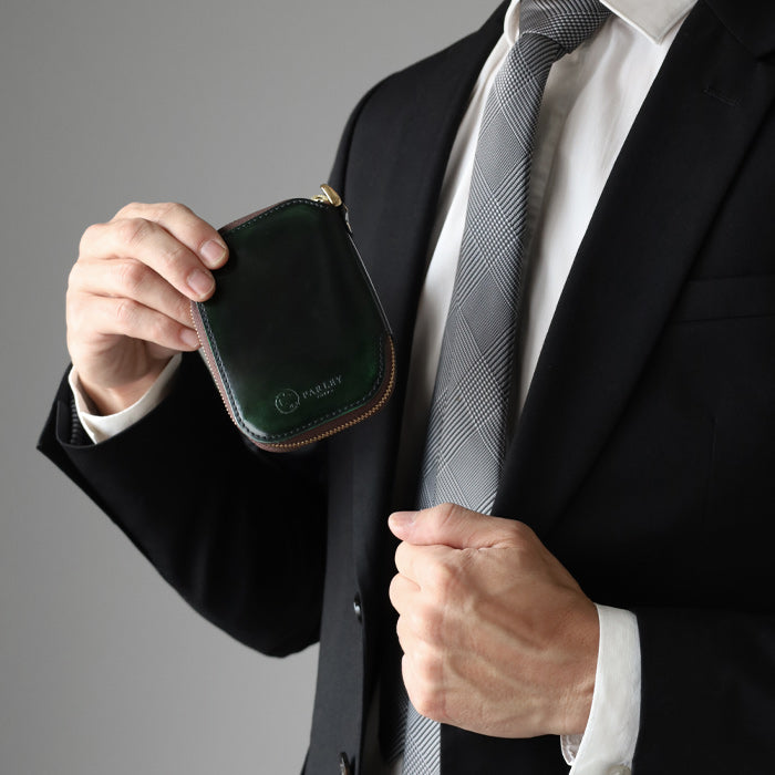 Leather Workshop PARLEY "Parley Classic" Smart Key Case Smart Key Holds 2 Keys, Up to 3 Keys Can Be Attached [PC-30] Tokyo Leather Wallet Leather Accessories Brand 