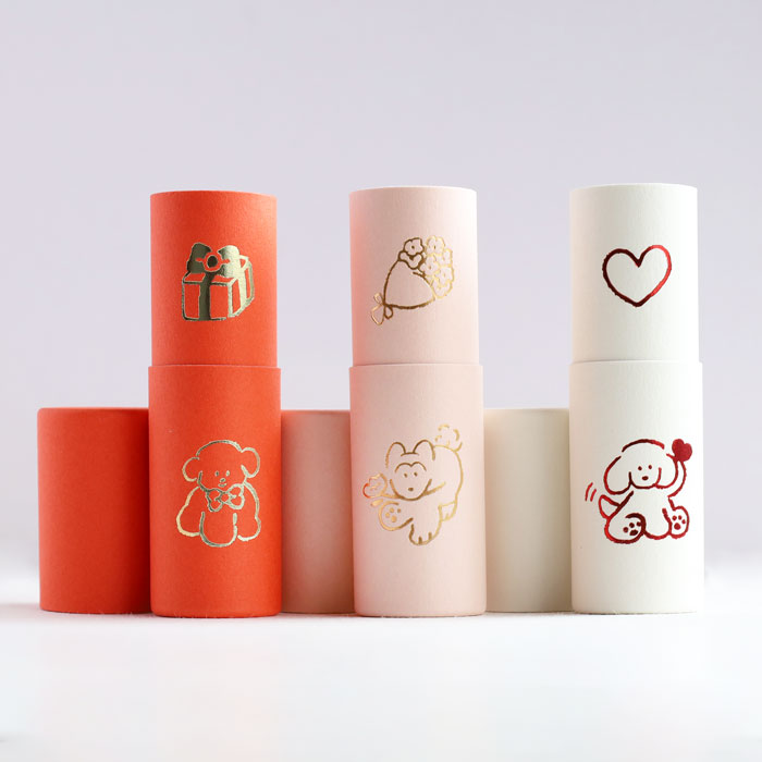 【3本入り】大成紙器製作所 筒形 ポチ袋 POCHI-PON(ポチポン) お祝い いぬ [POCHIP-INU] 紙器具 ブランド お年玉 お祝い 干支 かわいい ぽち袋