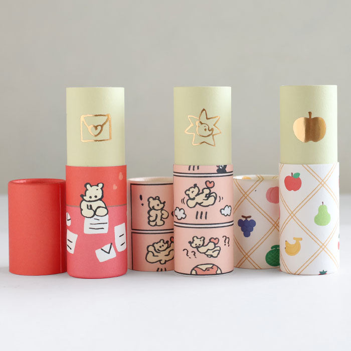 3本入り】大成紙器製作所 筒形 ポチ袋 POCHI-PON(ポチポン) おくりもの