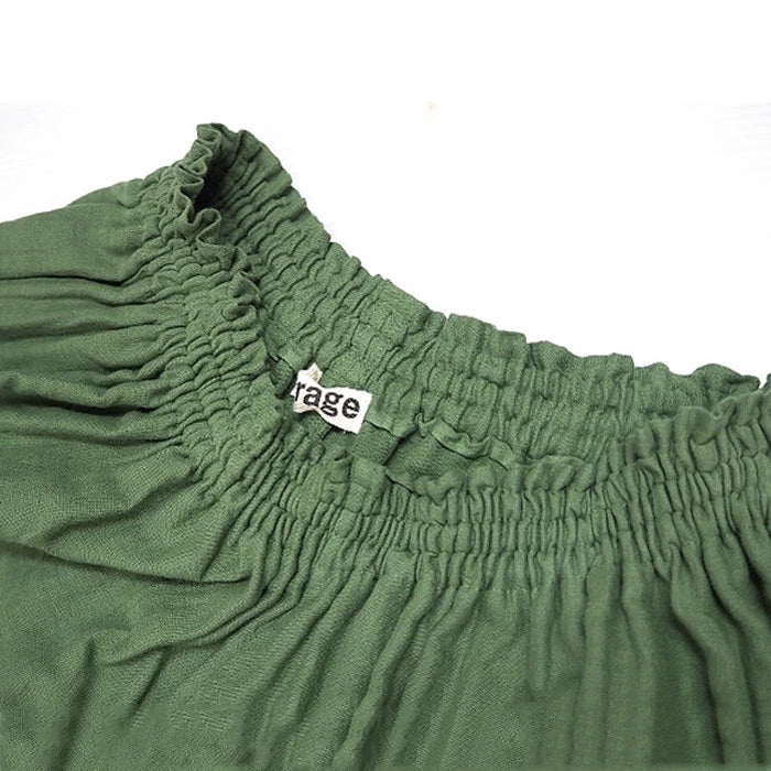 [All 28 colors] Gauze clothing studio garage (garage) double gauze gaucho pants ladies [PT-17] 