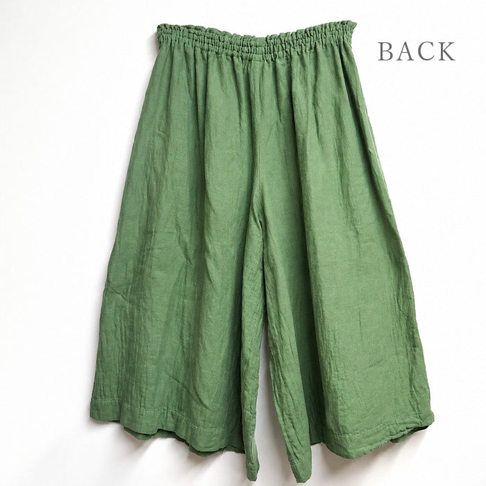 [All 28 colors] Gauze clothing studio garage (garage) double gauze gaucho pants ladies [PT-17] 
