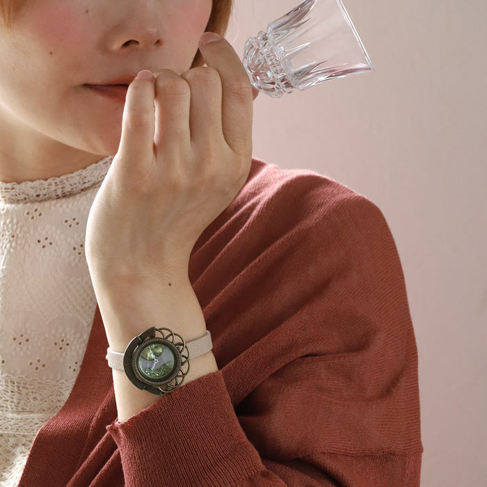 DEDEGUMO(デデグモ) 手作り 腕時計 カメオ時計 レディース [Q23-4] 京都 ハンドメイド ウォッチ ブランド