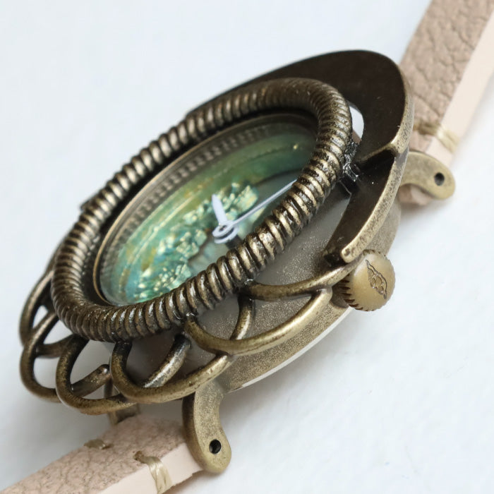 DEDEGUMO(デデグモ) 手作り 腕時計 カメオ時計 レディース [Q23-4] 京都 ハンドメイド ウォッチ ブランド