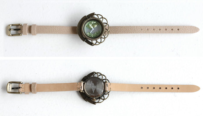 DEDEGUMO(デデグモ) 手作り 腕時計 カメオ時計 レディース [Q23-4] 京都 ハンドメイド ウォッチ ブランド