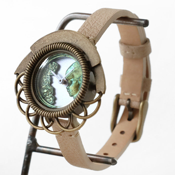 DEDEGUMO(デデグモ) 手作り 腕時計 カメオ時計 レディース [Q23-4] 京都 ハンドメイド ウォッチ ブランド