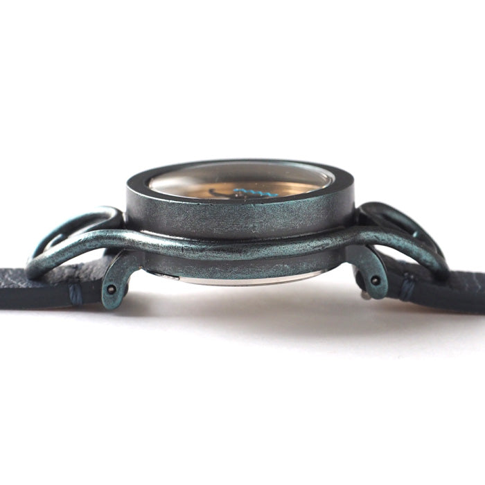 DEDEGUMO Handmade Watch Floral Pattern Blue Ladies [Q23-6-BL] Kyoto Handmade Watch Brand 