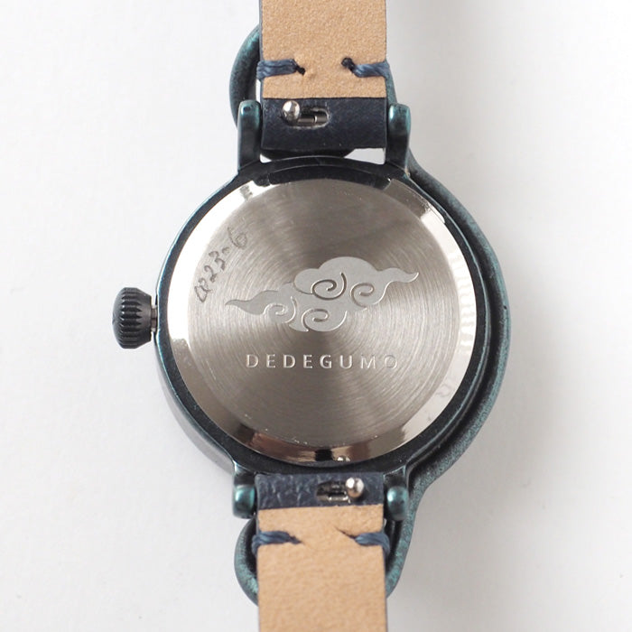 DEDEGUMO Handmade Watch Floral Pattern Blue Ladies [Q23-6-BL] Kyoto Handmade Watch Brand 