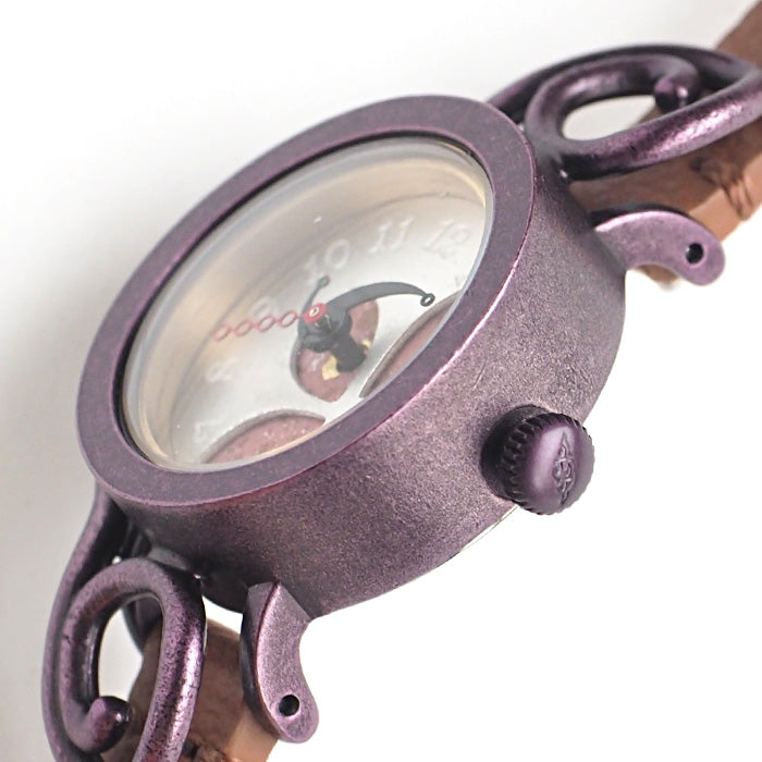 DEDEGUMO(デデグモ) 手作り 腕時計 花模様 レッド メンズ レディース [Q23-6-RD] 京都 ハンドメイド ウォッチ ブランド