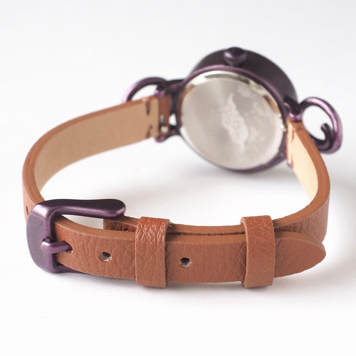 DEDEGUMO(デデグモ) 手作り 腕時計 花模様 レッド メンズ レディース [Q23-6-RD] 京都 ハンドメイド ウォッチ ブランド