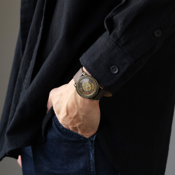 DEDEGUMO Handmade Watch Brass Tokei 5 M Size Men's Women's [Q31-2] Kyoto Kyoto Handmade Watch Brand 