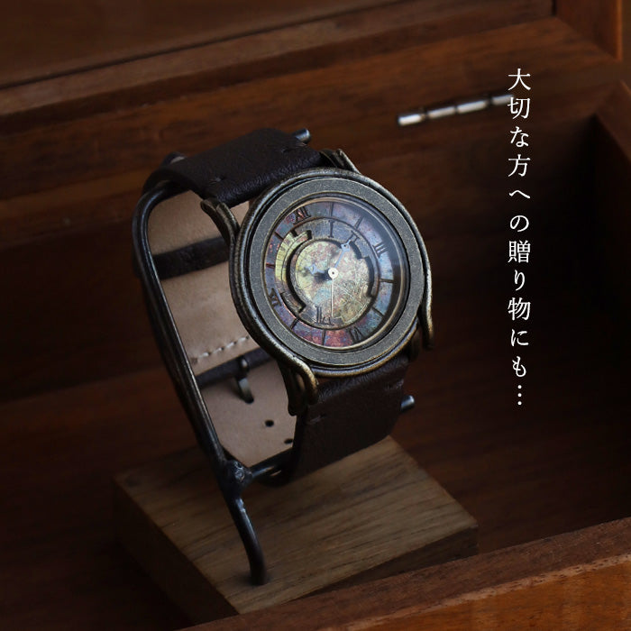 DEDEGUMO Handmade Watch Brass Tokei 5 M Size Men's Women's [Q31-2] Kyoto Kyoto Handmade Watch Brand 