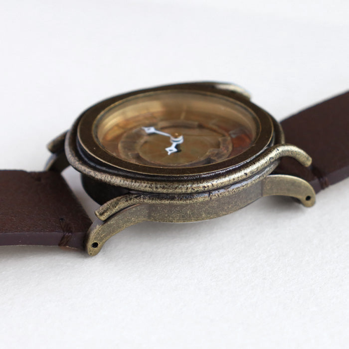 DEDEGUMO Handmade Watch Brass Tokei 5 M Size Men's Women's [Q31-2] Kyoto Kyoto Handmade Watch Brand 