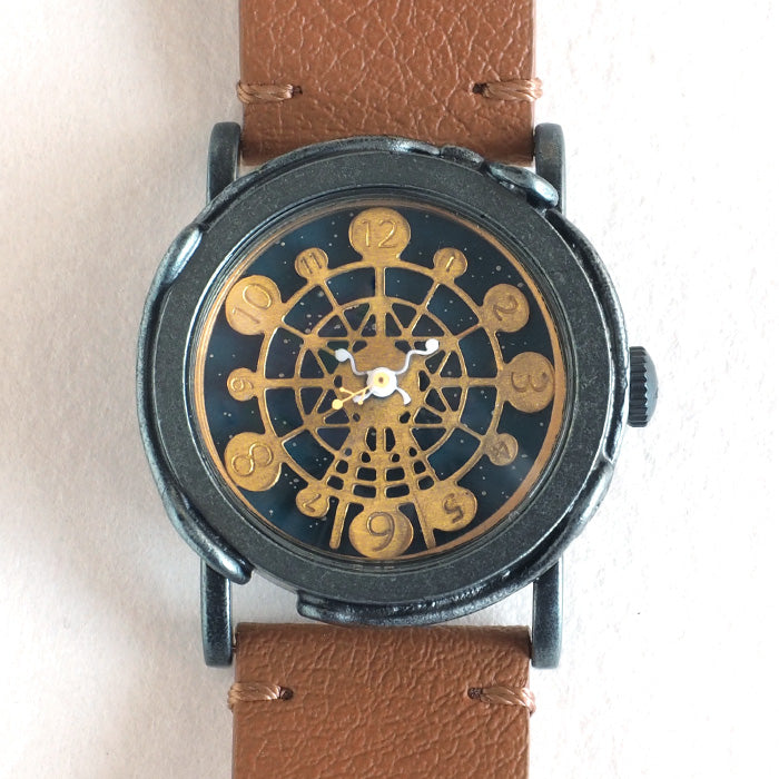 DEDEGUMO Handmade Watch Ferris Wheel Navy Men's Women's [Q31-2-NV] Kyoto Handmade Watch Brand 