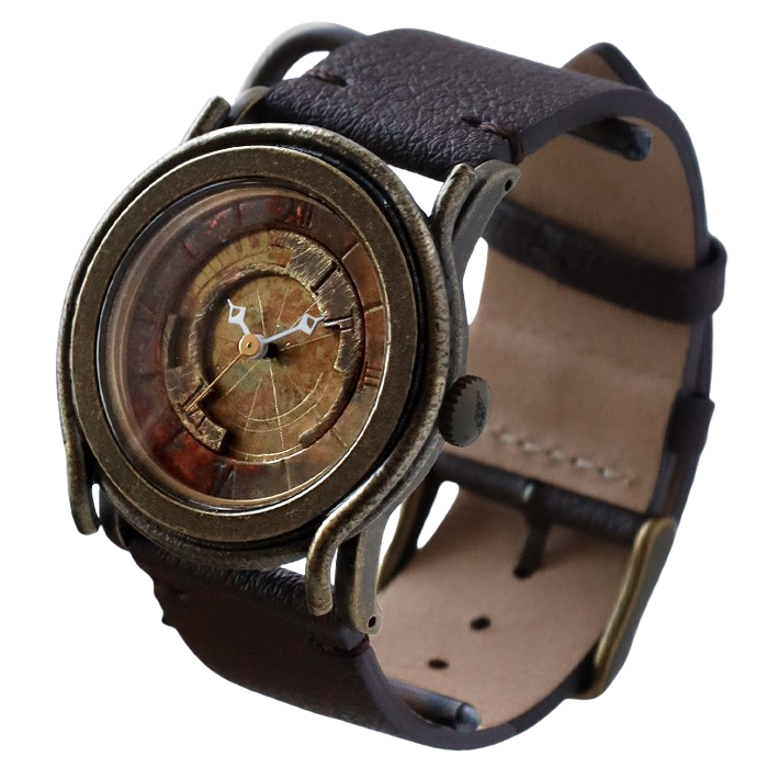 DEDEGUMO Handmade Watch Brass Tokei 5 M Size Men's Women's [Q31-2] Kyoto Kyoto Handmade Watch Brand 