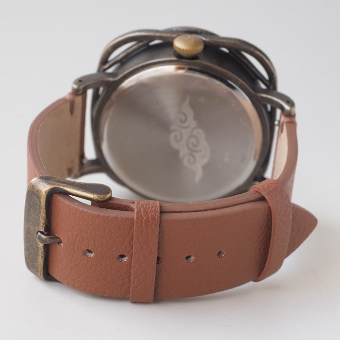 DEDEGUMO Handmade Watch - Carp and Ripples, Gold - Men's &amp; Women's [Q41-1-GD] - Kyoto Handmade Watch Brand