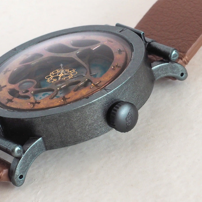 DEDEGUMO(デデグモ) 手作り 腕時計 水藻 ブルー メンズ レディース 男女兼用 [Q41-10-BL] 京都 ハンドメイド ウォッチ ブランド