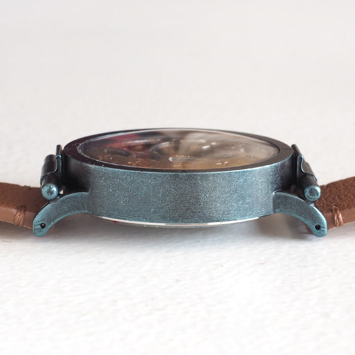 DEDEGUMO(デデグモ) 手作り 腕時計 水藻 ブルー メンズ レディース 男女兼用 [Q41-10-BL] 京都 ハンドメイド ウォッチ ブランド