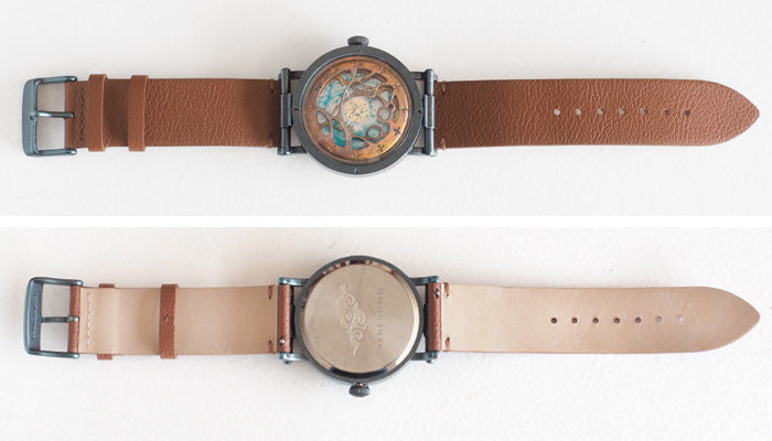 DEDEGUMO(デデグモ) 手作り 腕時計 水藻 ブルー メンズ レディース 男女兼用 [Q41-10-BL] 京都 ハンドメイド ウォッチ ブランド