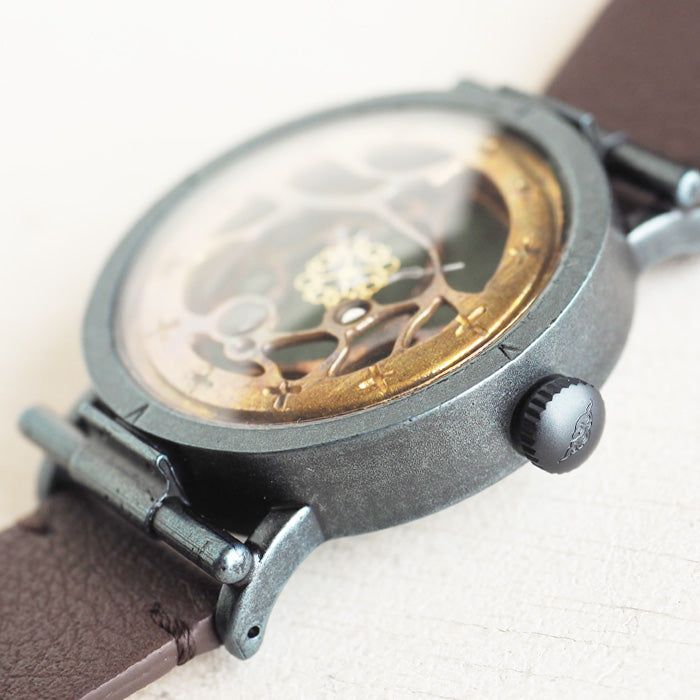 DEDEGUMO(デデグモ) 手作り 腕時計 水藻 グリーン メンズ レディース 男女兼用 [Q41-10-GR] 京都 ハンドメイド ウォッチ ブランド