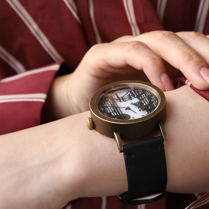 DEDEGUMO Handmade Watch "Sake-kei" (Drunk Scene) - Men's &amp; Women's [Q41-11] - Kyoto Handmade Watch Brand