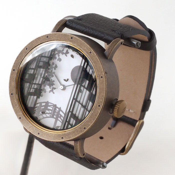 DEDEGUMO Handmade Watch "Sake-kei" (Drunk Scene) - Men's &amp; Women's [Q41-11] - Kyoto Handmade Watch Brand