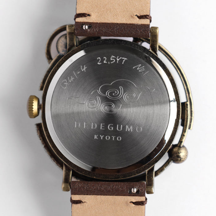 DEDEGUMO(デデグモ) 手作り 腕時計 TERRA ブラック メンズ レディース [Q41-4-BK] 京都 ハンドメイド ウォッチ ブランド