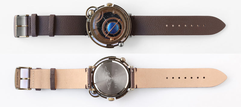 DEDEGUMO(デデグモ) 手作り 腕時計 TERRA ブラック メンズ レディース [Q41-4-BK] 京都 ハンドメイド ウォッチ ブランド