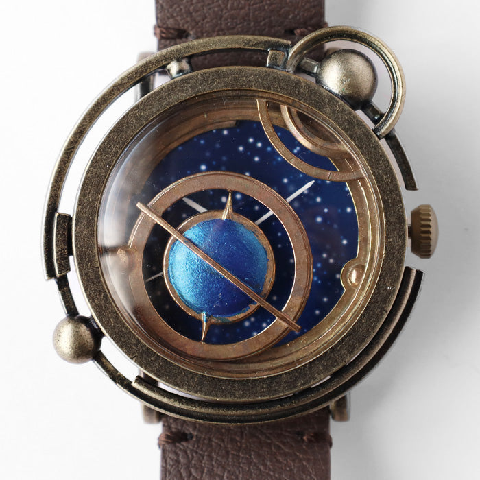 DEDEGUMO Handmade Wristwatch TERRA Black Men's Women's [Q41-4-BK] Kyoto Handmade 