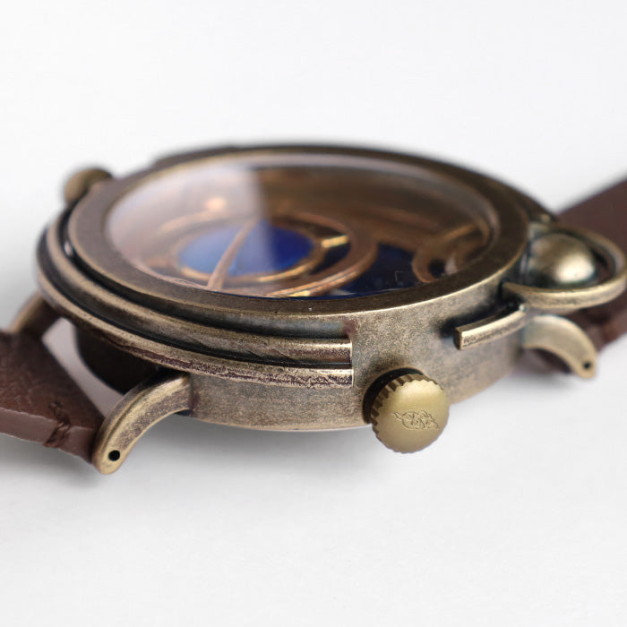 DEDEGUMO Handmade Wristwatch TERRA Black Men's Women's [Q41-4-BK] Kyoto Handmade 