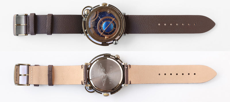 DEDEGUMO Handmade Wristwatch TERRA Black Men's Women's [Q41-4-BK] Kyoto Handmade 