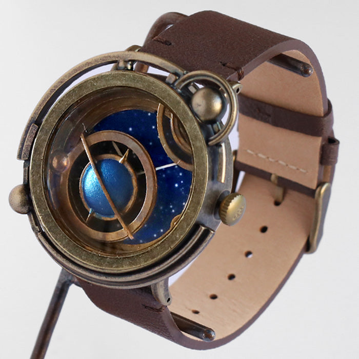 DEDEGUMO Handmade Wristwatch TERRA Black Men's Women's [Q41-4-BK] Kyoto Handmade 