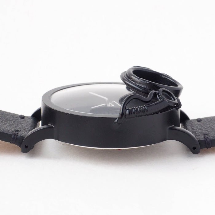 DEDEGUMO(デデグモ) 手作り 腕時計 キカイ・ガスマスク ブラック メンズ レディース [Q41-5-BK] 京都 ハンドメイド ウォッチ ブランド