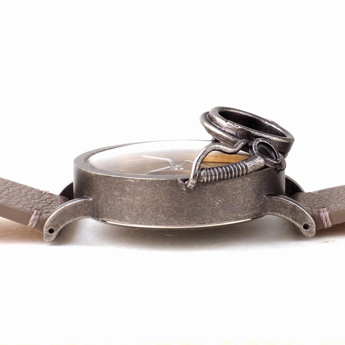 DEDEGUMO Handmade Watch Machine Gas Mask Brown Men's Women's [Q41-5-BR] Kyoto Handmade Watch Brand 