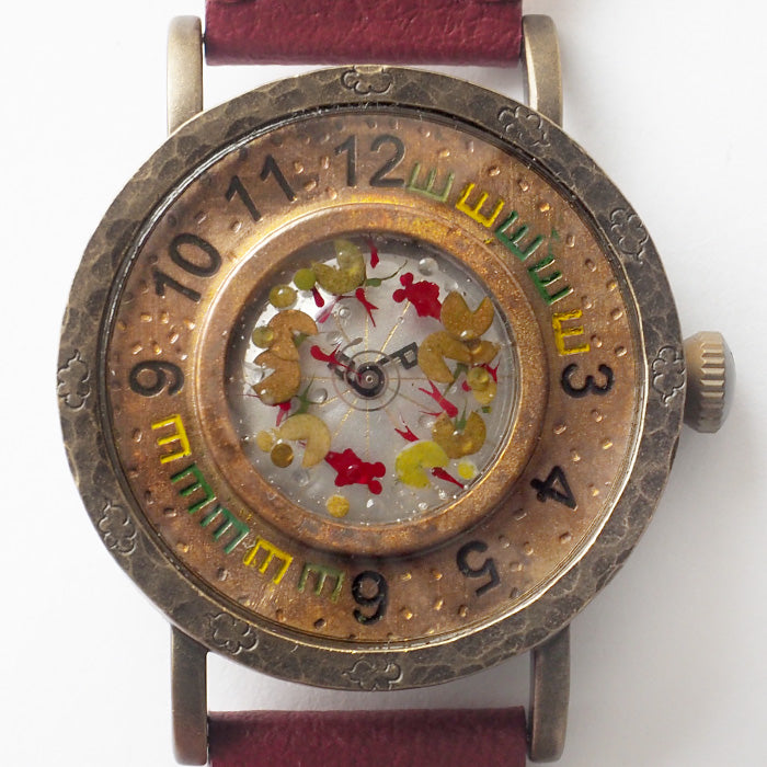 DEDEGUMO Handmade Watch with Goldfish Bowl for Women and Men [Q41-6] Kyoto Handmade Watch Brand 