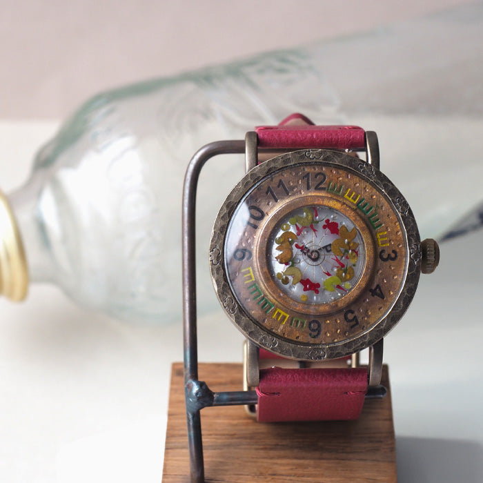 DEDEGUMO Handmade Watch with Goldfish Bowl for Women and Men [Q41-6] Kyoto Handmade Watch Brand 