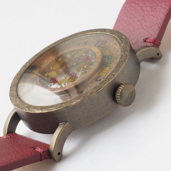 DEDEGUMO Handmade Watch with Goldfish Bowl for Women and Men [Q41-6] Kyoto Handmade Watch Brand 