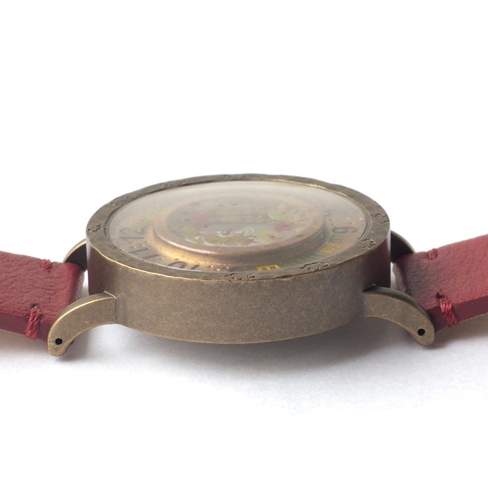 DEDEGUMO Handmade Watch with Goldfish Bowl for Women and Men [Q41-6] Kyoto Handmade Watch Brand 