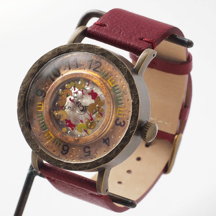 DEDEGUMO Handmade Watch with Goldfish Bowl for Women and Men [Q41-6] Kyoto Handmade Watch Brand 