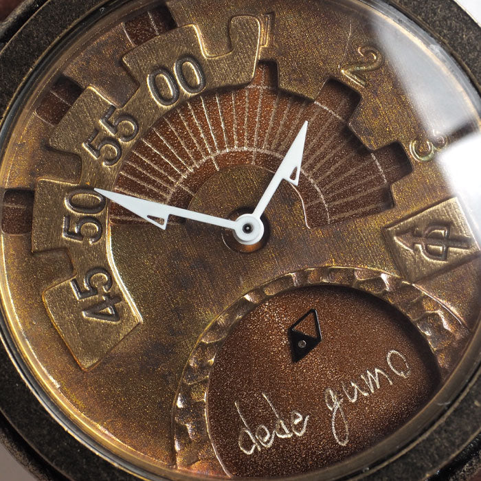DEDEGUMO Handmade Watch Rev. Brown Men's Women's [Q41-7-BR] Kyoto Handmade Watch Brand