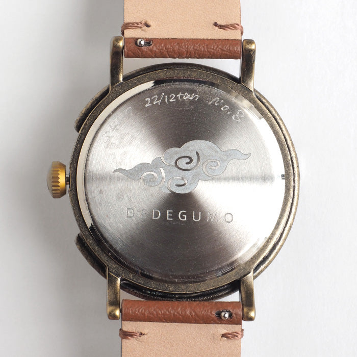 DEDEGUMO Handmade Watch Rev. Brown Men's Women's [Q41-7-BR] Kyoto Handmade Watch Brand