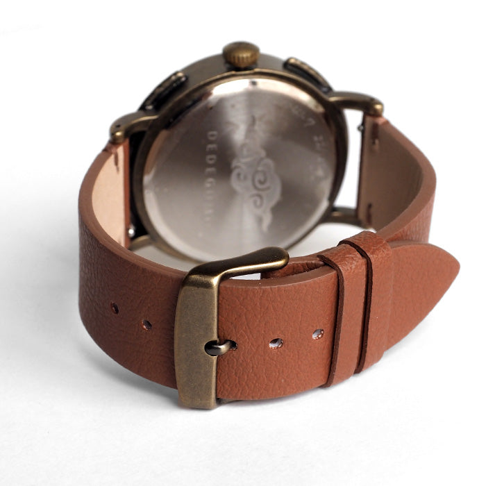 DEDEGUMO Handmade Watch Rev. Brown Men's Women's [Q41-7-BR] Kyoto Handmade Watch Brand