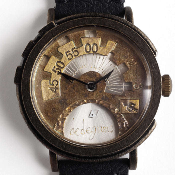 DEDEGUMO(デデグモ) 手作り 腕時計 Rev. シルバー メンズ レディース [Q41-7-SV] 京都 ハンドメイド ウォッチ ブランド